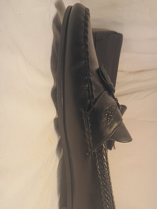Allen Edmonds Maxfield Tassle Loafers Black Sz 11.5 EEE main image 4
